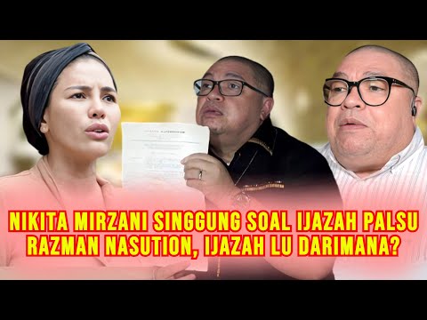 MAKIN PANAS! Nikita Mirzani Singgung Ijazah Razman Nasution Palsu, Usai Dilaporkan Razman Ke Polisi?