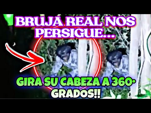 BRUJA REAL ES CAPTADA(GIRA SU CABEZA EN 360 GRADOS)
