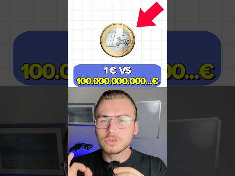 1€ vs 100.000.000.000.000.000 € #curiosità #money #facts