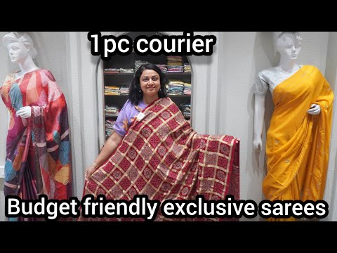 Exclusive designer sarees collection in budget friendly price/ 1pc courier available