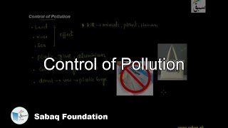 Control and Prevention Measures of Pollution