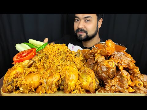 SPICY MUTTON CURRY, CHICKEN BIRYANI, MUTTON GRAVY, CHILI, ASMR MUKBANG EATING SHOW | BIG BITES |