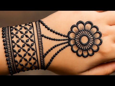 Stylish easy back hand mehndi design | Easy mehndi design | Simple mehndi mehandi designs | mehndi