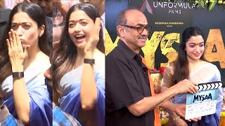 Rashmika Mandanna #MYSAA Movie Opening Ceremony | Rashmika Mandanna Visuals | News Buzz