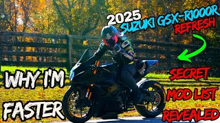 Secret Modifications Revealed | Suzuki GSXR 1000R Update For 2025 | Why I'm Faster