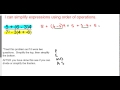 Order of Operations and Simplification