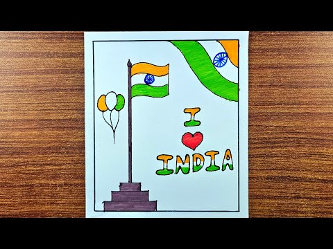 How to Draw Indian National Flag || Republic Day Special National Flag Drawing & Colour