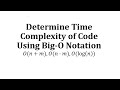 Understanding Time Complexity with Big O Notation