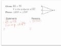 Triangle Proofs in Geometry