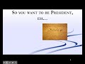 Exploring the Qualifications of the President