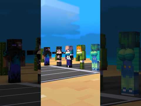 HELP Herobrine Girl RUN - Minecraft Animation #minecraft #minecraftanimation #monsterschool #shorts