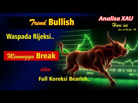 Analisa XAU-USD Hari ini 24 Jan '25 II Waspadai Rijeksi, Bakal Break Resisten atau Full Koreksi ..