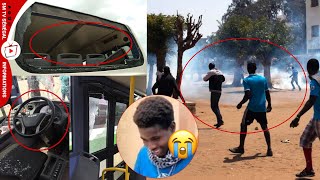 Ça chauffe Grand yoff les jakartaman Attaque un bus transport…