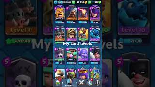 My cards that I have in Clash Royale #clashroyale #supercell #gaming #mobilegaming #song #believer
