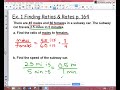 Exploring Rates and Ratios