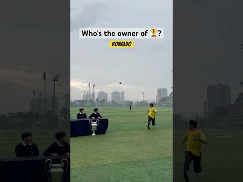 Whose trophy is it? 누구의 트로피인가요?  #football #soccer