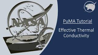 PuMA V3 Tutorial - Effective Thermal Conductivity in the GUI