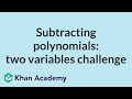 Polynomial Subtraction and Simplification