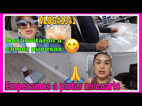 VLOG#1341FUIMOS A DESAYUNAR PUPUSAS CON UNA DE MIS BELLAS 😋EMPEZAMOS A PINTAR NUESTRO CUARTO😃