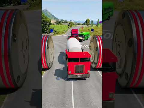 Truck vs Speedbumps | BeamNG Drive #shortvideo #beamngdrive #simulation #india #truck #speedbump