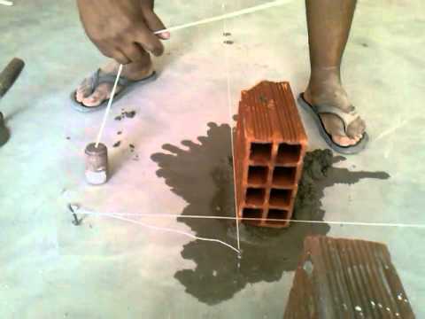 COMO MARCAR É COMEÇAR UMA PAREDE ALINHADA NO ESQUADRO É NO PRUMO - DIY COM MACETES DA CONSTRUÇÃO