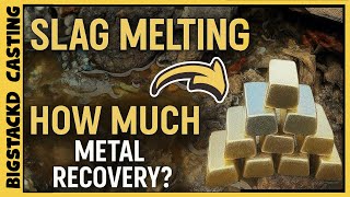 Slag Meltdown - Great Recovery From Slag Scrap - ASMR Metal Melting - BigStackD Trash To Treasure