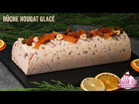 ❅ Recette de Bûche de Noël Nougat Glacé ❅