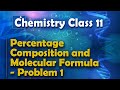 Percentage Composition and Molecular Formula