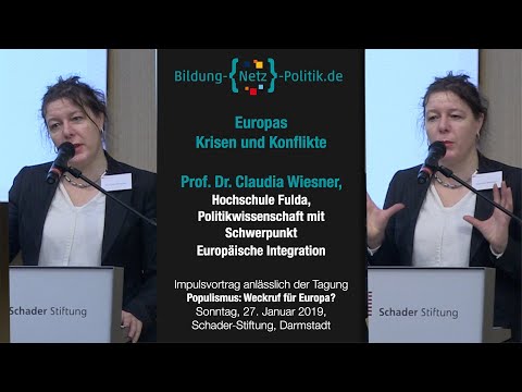 Europas Krisen und Konflikte, Vortrag von Prof. Dr. Claudia Wiesner, Hochschule Fulda