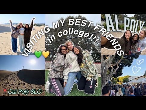VISITING MY BEST FRIENDS IN COLLEGE | Cal Poly SLO