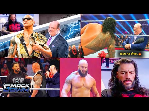 Holy Fu.. 🤯 .. Heyman Betray Roman w/ Rock ! Braun surprise, Cody - Owens.. WWE Smackdown highlights