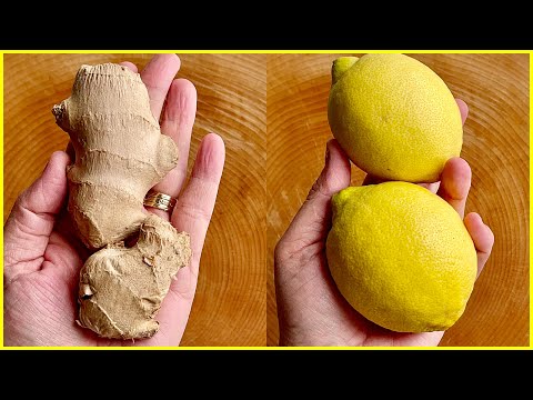 Göbek Yağını Kalıcı Olarak Kaybetmek İçin  Limon ve Zencefili Karıştırıp İçin