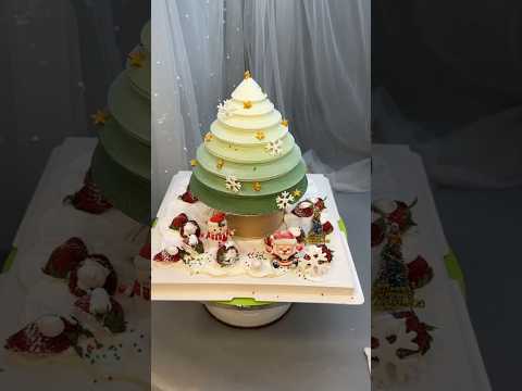 Production process Technical training Hand-in-hand teaching Cake coating Christmas cake Gradually