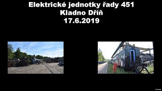 Elektrické jednotky řady 451 Kladno Dříň 17.6.2019