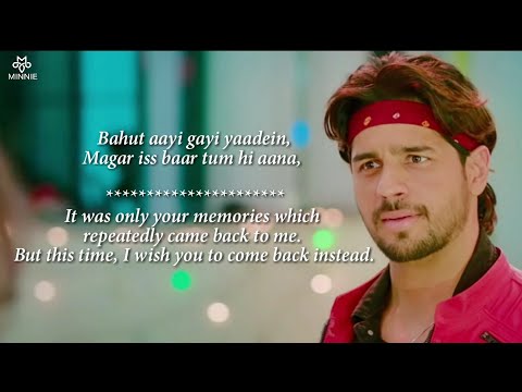 Tum Hi Aana - Jubin Nautiyal - Lyrics With English Translation