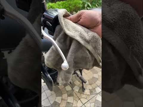 Handle grip loose solution #motorcycle #motorcycletips #biketips #bikemaintenance #shorts