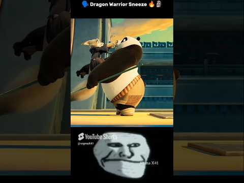 🗣️Dragon Warrior Sneeze 🔥🗿 #shorts #viral #tranding #panda #movi