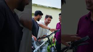 Electric Cycle vs दादा की 24 Inch Cycle  😱 #shorts