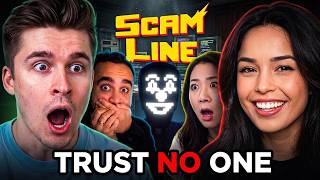 Ludwig, Valkyrae, Fuslie & Squeex play SCAM LINE (Multi-POV)