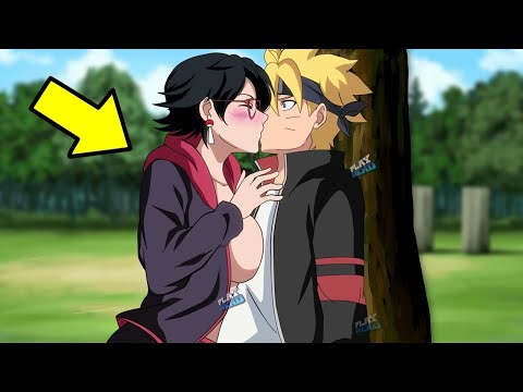 Boruto beija Sarada na frente do Sasuke - Boruto Two Blue Vortex