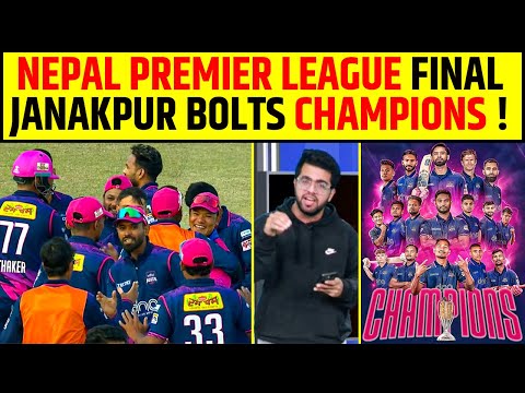 JANAKPUR BOLTS CHAMPIONS OF NEPAL PREMIER LEAGUE 2024, SUDUR PASCHIM ROYALS VS JANAKPUR BOLTS FINAL