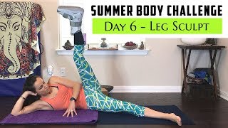 Broken Toe Yoga - Leg Sculpting Yoga Flow Challenge Day - 6