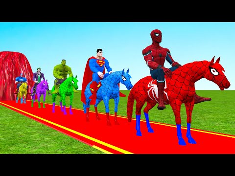 Crazy Long Slide Game with Cow Elephant Gorilla Hippopotamus Tiger 3d Animal Game Funny 3d Animals
