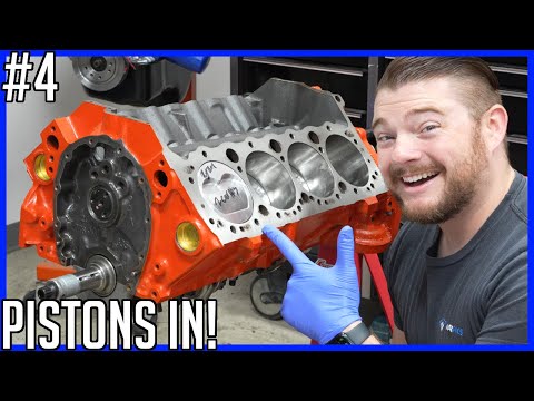 How to Build a Small Block Chevrolet Engine - Part 4: Putting Pistons In!