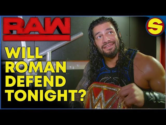 WWE RAW LIVE! WILL ROMAN DEFEND TONIGHT?