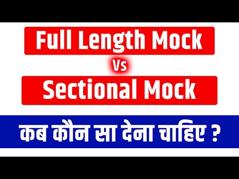 Full Length vs Sectional Mock | Which One is better for You? Bank Exams 2025