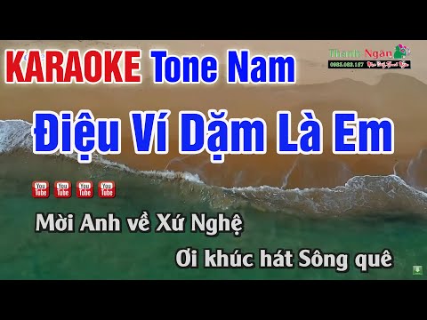Điệu Ví Dặm Là Em Karaoke Tone Nam | Beat Hay Nhất – Karaoke Thanh Ngân