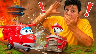 🔥🛫 Un incendio en el aeropuerto con los Paw Patrol | Misión de rescate 🚒🐾