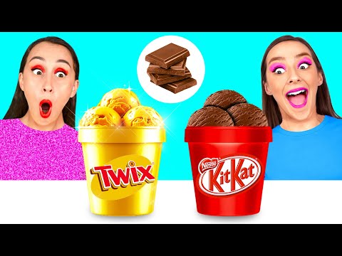 Rich vs Broke Food Chocolate Challenge | Who Wins the Secret Kitchen Battle by DaRaDa Challenge