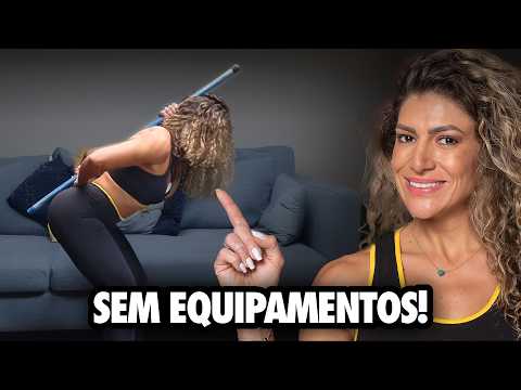 NÃO PRECISA DE MÁQUINA: Como FORTALECER o Posterior em Casa *treino completo*